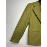 Adolfo  Women’s Wool Blazer Size 8 Olive Green Single-Button Notch Collar Photo 1