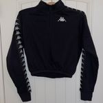 Kappa Black sweatshirt crop top quarter zip. NWOT Photo 6