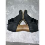 Women’s Zip Up Cowboy Faux Leather Black Heeled Ankle Bootie 8 Black Photo 5