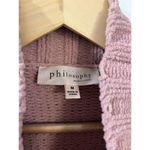 Philosophy Chunky Sweater Women's Size Medium Muave Pink Cowl Neck Photo 4