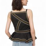 White House | Black Market WHBM- Sleeveless Embroidered Peplum Top β WHBM Size 6 Photo 1