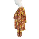 Free People Floral Ruffle Lace Bodysuit | Sheer Long Sleeve | Size Large Photo 3