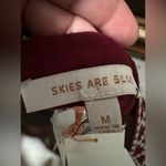Skies Are Blue Burgundy  Blouse Size Medium Photo 7