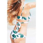 ✨HP✨Fresh Leaves Printing Cross Padding BikiniSet✨ White Size L Photo 2