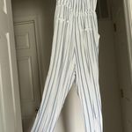 Forever 21  Blue Striped Strapless Jumpsuit Photo 3