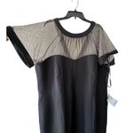 Maggy London Illusion yoke crepe cocktail dress Size 14 With Sheer Sleeves 24W Photo 4
