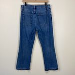 frame denim Frame 70s Crop Boot Denim Jeans Wide Leg Women’s Size 29 Raw Hems Blue Retro Photo 8
