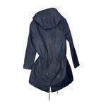 Nicholas K x Free People Byard Trench Coat with Waxed Cotton Size XS Like New Blue Photo 4