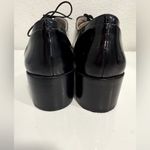 Louise et Cie  Black Patent Almond Toe Lace-Up Oxfords Size 7 EUC Photo 5