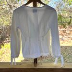 Anthropologie Saturday Sunday Allison Tied-Sleeve Jacket White Size XS Photo 3