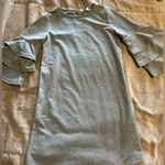 Simply Southern  Dress Size Small Gray Ruffle Sleeves NWT Photo 0