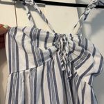 Xhilaration Blue And White Striped Maxi Dress Photo 3