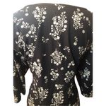 Nine Britton Sklyee black and cream ditzy floral Brush Knit Dress Black 1X Photo 7