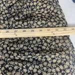 Dress Forum  Dress Small Black Cream Floral Baby Doll Ruffle Peasant Boho Hippie Photo 8