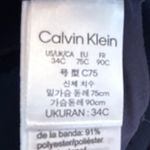 Calvin Klein Navy Blue T-Shirt Bra Underwire Adjustable Straps Size 34C Photo 4