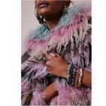 Free People Ariana Ost Crystal Stone Chunky Bracelet Amethyst Purple Bohemian Photo 5