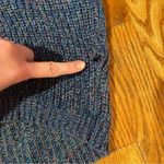 EXPRESS Cable Knit Split Back Pullover Sweater Blue Pink Green Twist Slouchy Fit Photo 14