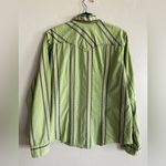 Cruel Girl Pearl snap striped green button down long sleeve shirt size XL Photo 6