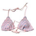 Wild Fable Women's Peach Crochet Triangle Bikini Top - Size XXS - NWT Photo 0