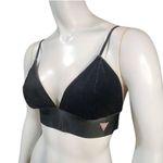Guess  Black Velvet Triangle Bralette (M) Photo 0