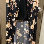 Everly Floral Black Wrap Dress Photo 5
