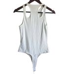 ASTR Women Tank Bodysuit M Ivory Cutouts Ribbed Flirty Y2k Neutral Festival NEW Photo 2