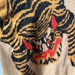 H&M Women's Tan Tiger Print Sweater size M Photo 3