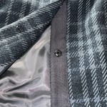 Talbots  Women’s Wool Blend Plaid Jacket Size 14‎ Snap Front Long Sleeve Gray Photo 6