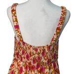 easel Maxi Floral Empire Waist Pink Brown Small Dress Boho Cottage Prairie NWT Photo 4