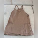 Free People Hot Shot Mini Dress Mocha Latte LARGE Photo 4