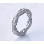Boutique NEW 1 Ct Pretty Pave Simulated Diamond‎ Eternity Wedding Band Ring, Size 10 Photo 4