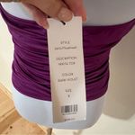 Veronica Beard  Nikita purple ruched beaded halter top NEW 8 Photo 7