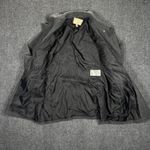 Banana Republic  Gray Peacoat Shell Wool Blend Jacket Women's Coat Size Large Zip Photo 6