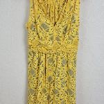 Tracy Reese Plenty by  Womens Dress Size 8 Yellow Niki Lace Sleeveless Lined Mini Photo 0