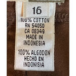 Evan Picone Evan Piccone Skirt Womens Size 12 Brown Twill Straight Pockets Zip Front Vintage Photo 5