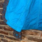 Fiona Woof Metallic Brown Blue Lace Blazer Jacket Women's Size 6 Photo 6