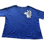 Ralph Lauren Lauren Lace-Patch V-Neck TShirt size Large Photo 0