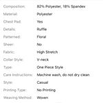 Summer cute safari printed 90's vibe style one piece swimsuit with Self belt tie Green Size M Photo 9