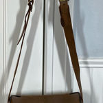 Vintage Perrin Plainsman Cowhide Leather Camera Case Bag Purse Handbag Tan strap Photo 0