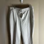 Nine West NWT tie waist jogger size large gray Photo 2