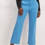 Everlane  The Organic Cotton Straight Leg Heritage Blue Twill Pants Photo 0