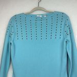 Cache Metal Studded Sweater Long Sleeves Sz L Photo 1