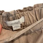 Pure jill Tan Linen Blend Wide Leg Capri Pants Medium Brown Photo 2
