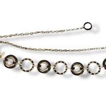 Chico's Chico’s Gold Black Enamel Link Disc Belt Chain Waist Hip Statement Accessory Photo 9