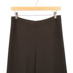 Crea Concept Brown Wool Knit Wide Leg Pull On Pants L Size L Photo 1