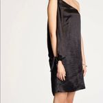 Rebecca Minkoff NWT Nash Dress Black One Shoulder Silky Fabric Photo 4