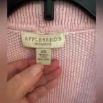 Appleseed's Seedstitch Womens Pink Cardigan Sweater Linen Blend Plus Size 0X Photo 3