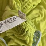 Free People Bright Green Ruched Bodycon Midi Dress M Y2K Festival Vacation Photo 5