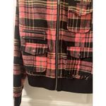 Blac Label Women's Juniors Plaid Flannel Full Zip Coat Jacket Size L Multi Photo 5