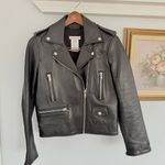RARE Paul & Joe "Buffy" Lamb Moto Leather Jacket Biker Black Photo 5